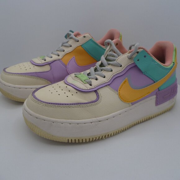 Nike Air Force Shoes - Nike Air Force 1 Low Shadow Womens Size 8.5 Ivory Pink Athletic Shoes Sneakers